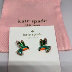 Kate Spade Scenic Route Hummingbird Earrings Studs with Dust Bag O0ru2498